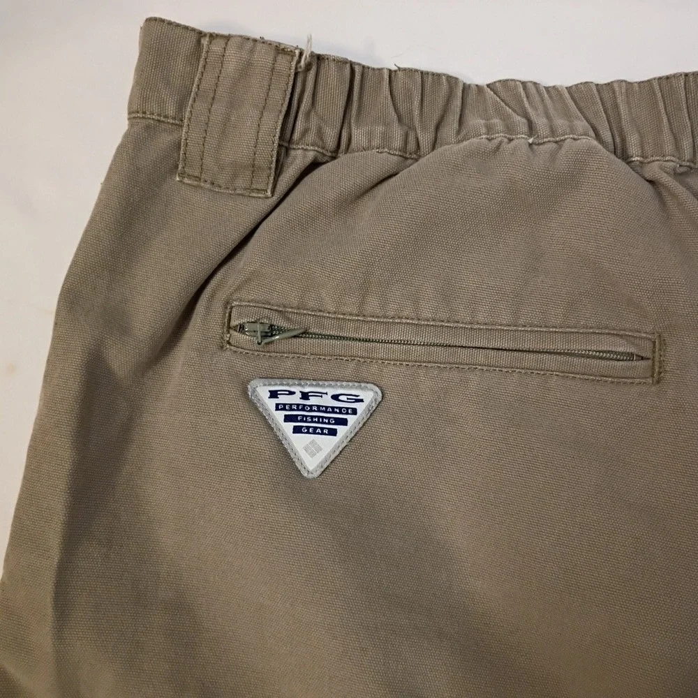 Columbia PFG Brewha II Cargo Shorts Mens 2xl Khaki Hiking Fishing Outdoor Casual - Picture 6 of 9